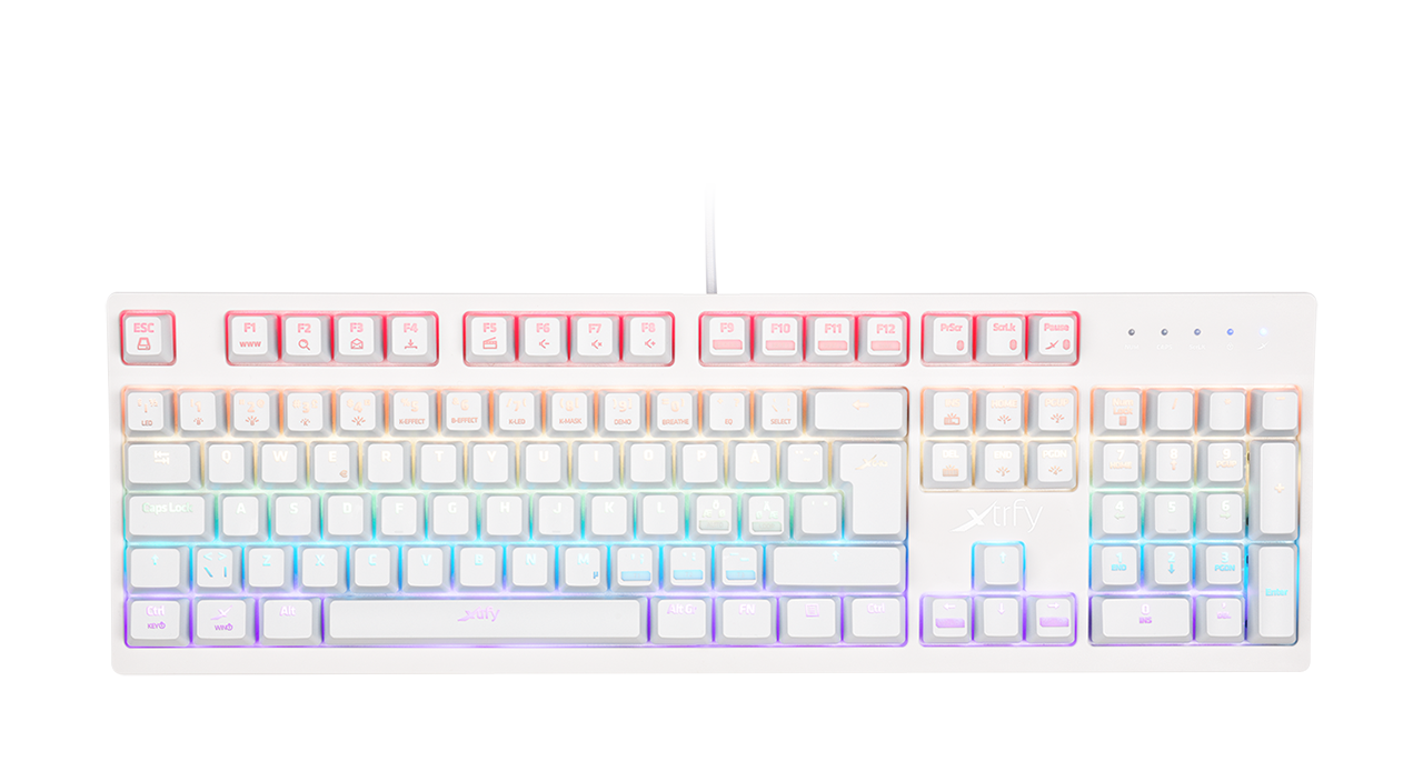 XTRFY K2-RGB WHITE EDITION